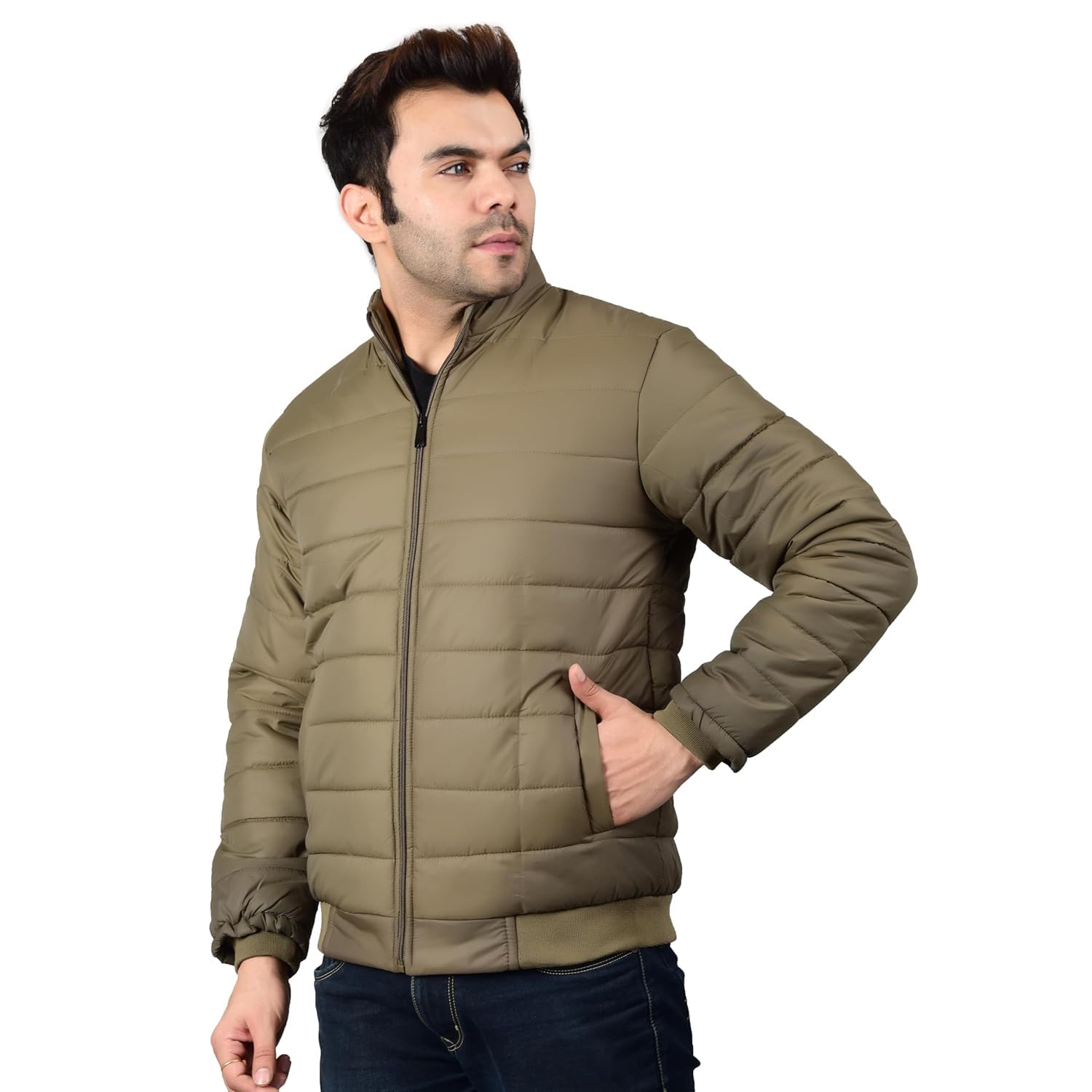 XX XONEX Men Jacket in HD Material with Straight Strip Design